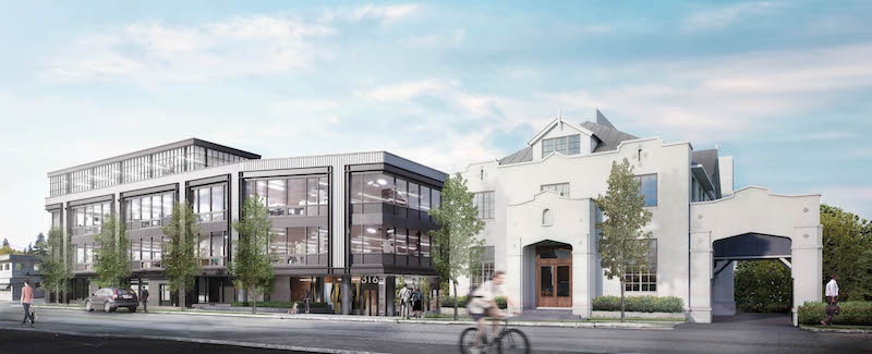 Seattle S New Mixed Use Complex Merges New Construction With A