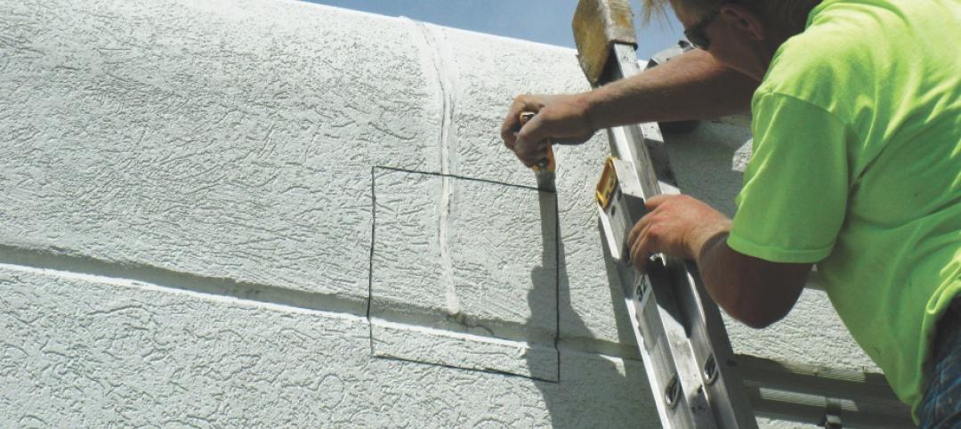 Invasive probes, including test cuts of existing EIFS cladding, can uncover hidd