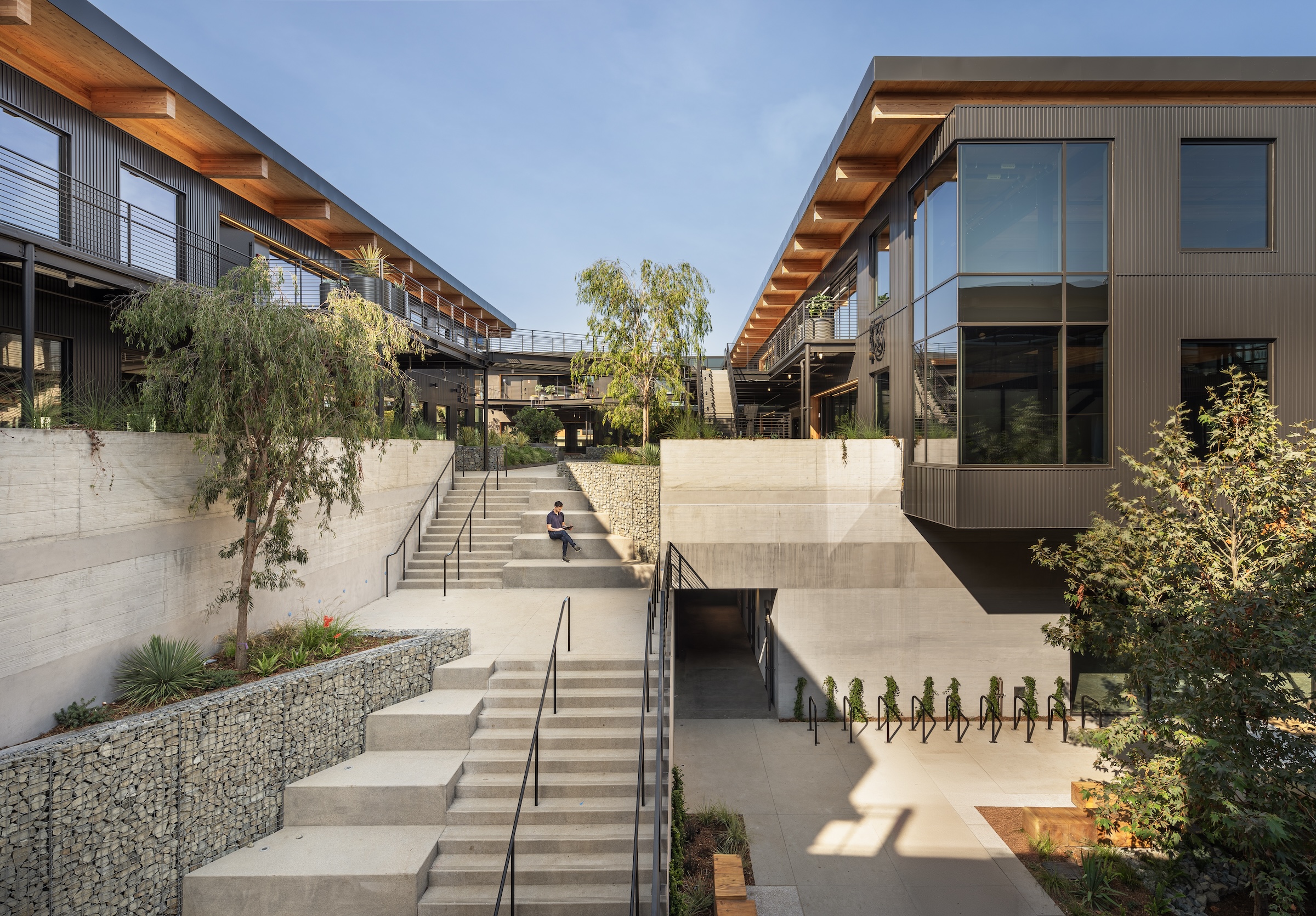 Marina del Rey mixed-use development is L.A.’s largest mass timber project, Photo: Pavel Bendov, ArchExplorer, courtesy The Bradmore Group 