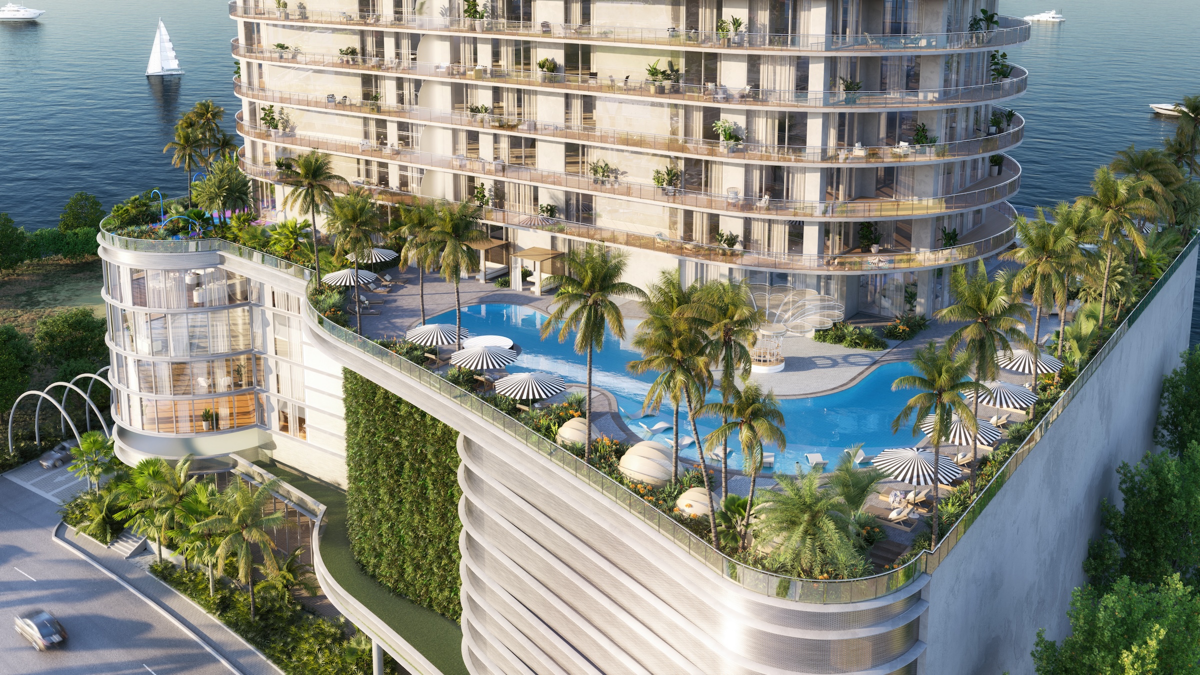 The luxury residential tower Continuum Club & Residences in Miami will feature more than 50,000 square feet of amenities