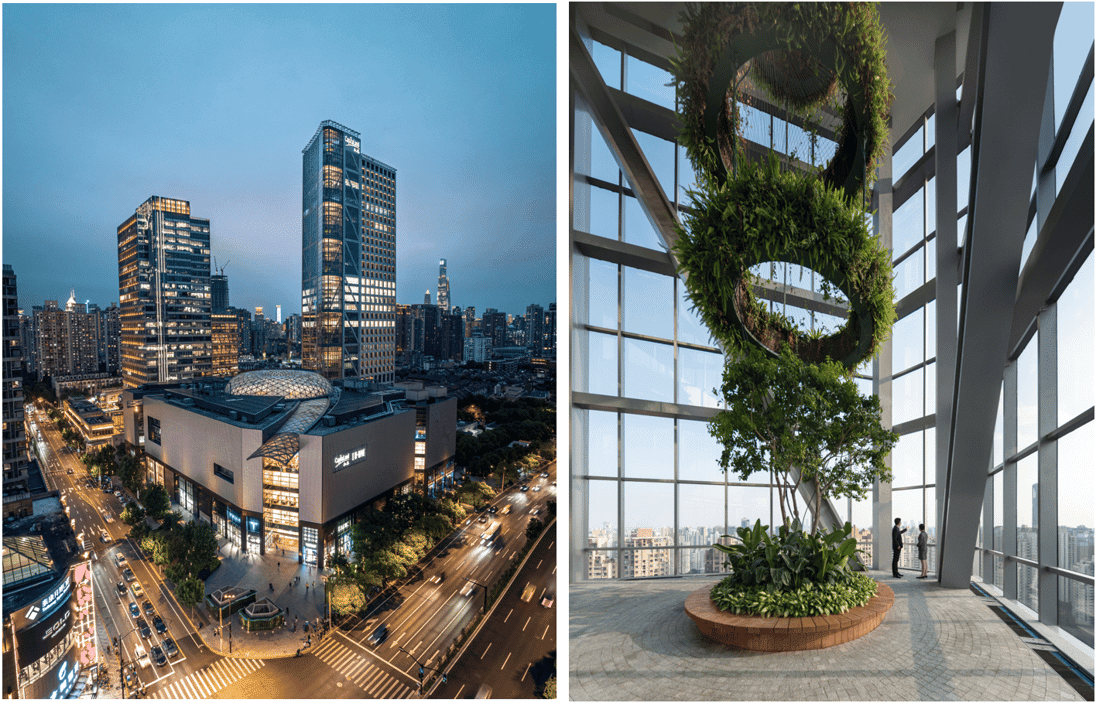 Safdie Architects’ Shanghai office tower features glass-enclosed corner garden that ascends the 35-story structure Photos by Shao Feng. Courtesy of Safdie Architects.png