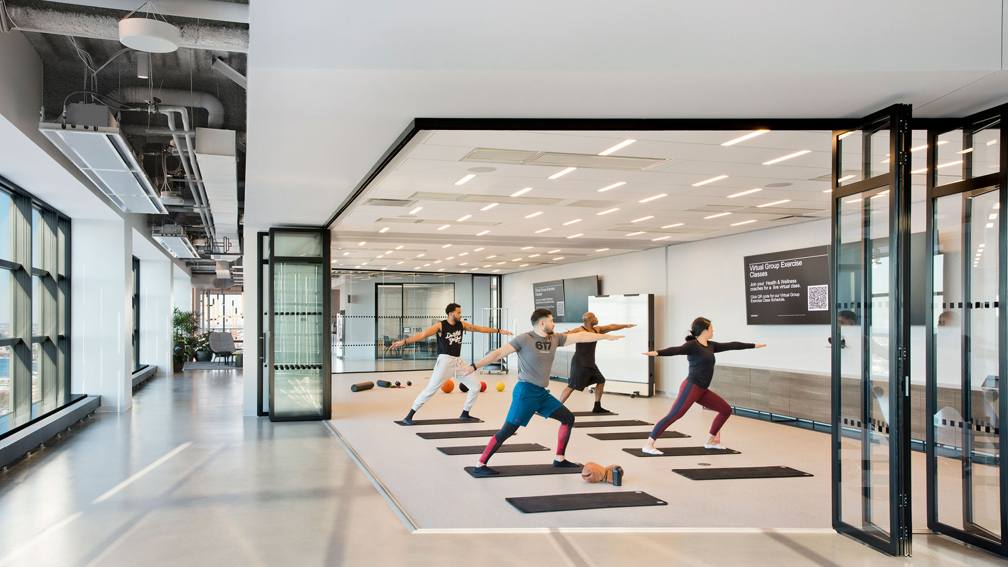 Verizon at The Hub, Boston office building. Photo: Connie Zhou, courtesy of Gensler.