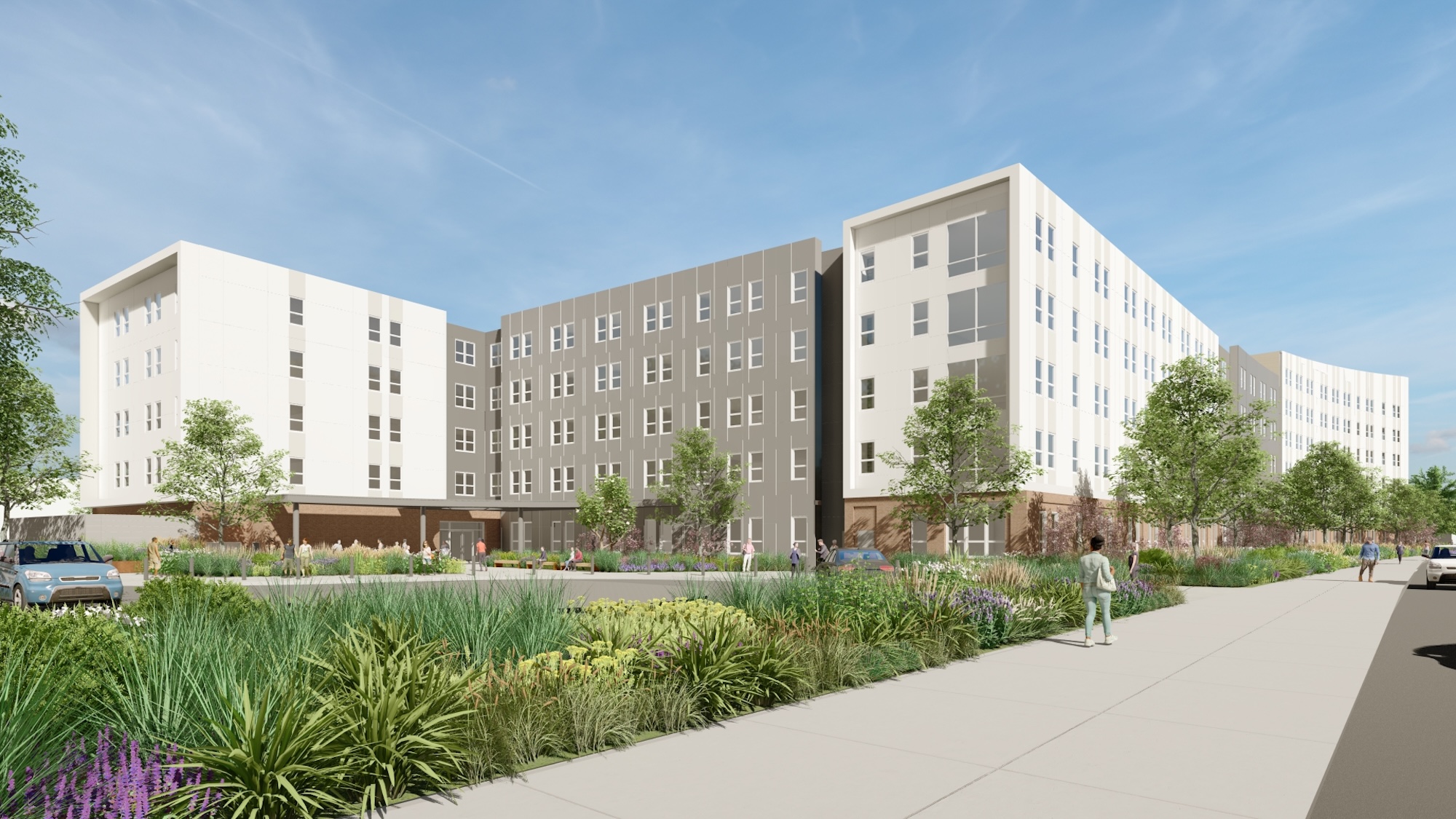 University of Maryland begins work on $148 million graduate student housing development Rendering: Gensler