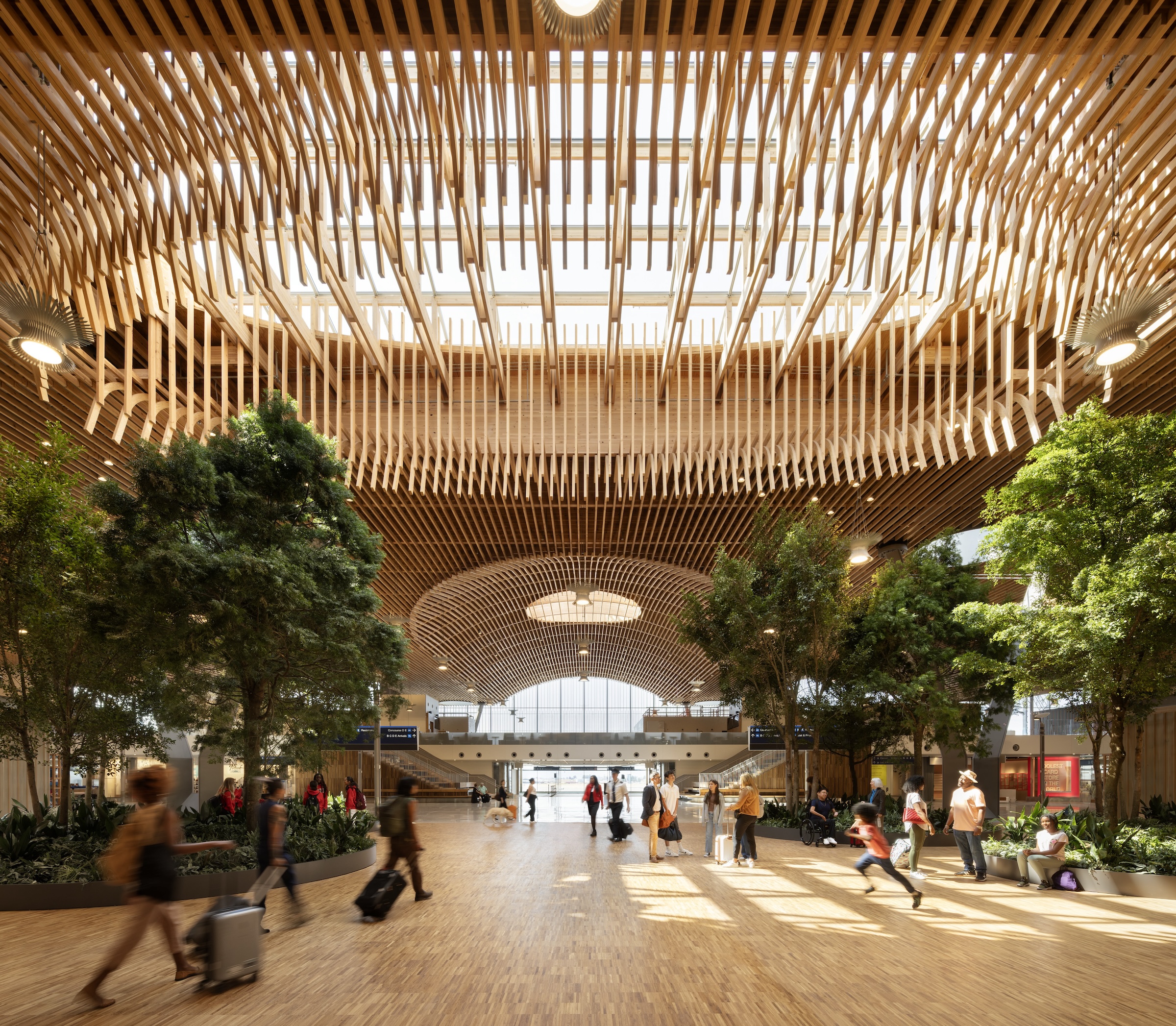 Portland opens $2 billion mass timber expansion and renovation of its international airport   