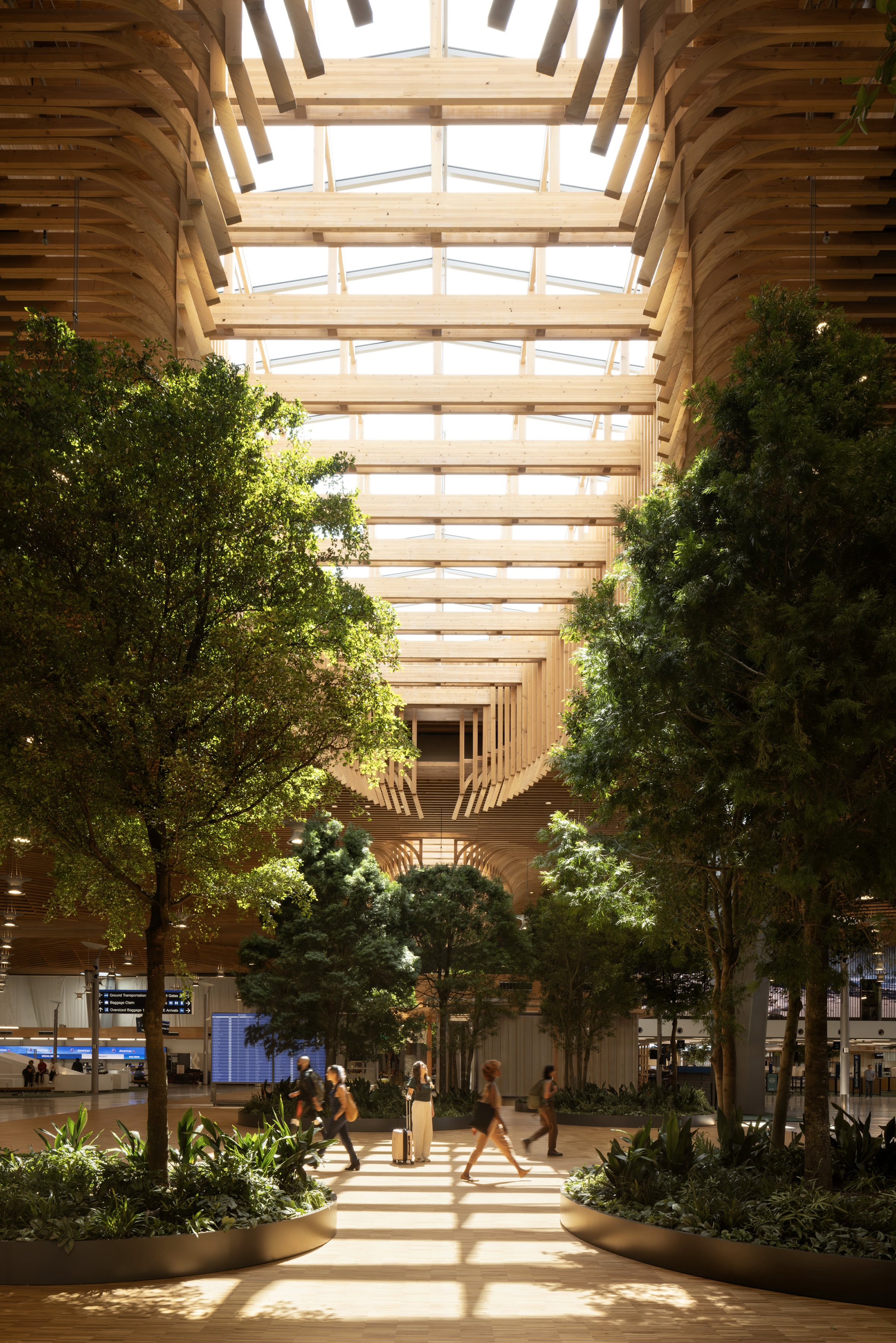 Portland opens $2 billion mass timber expansion and renovation of its international airport   