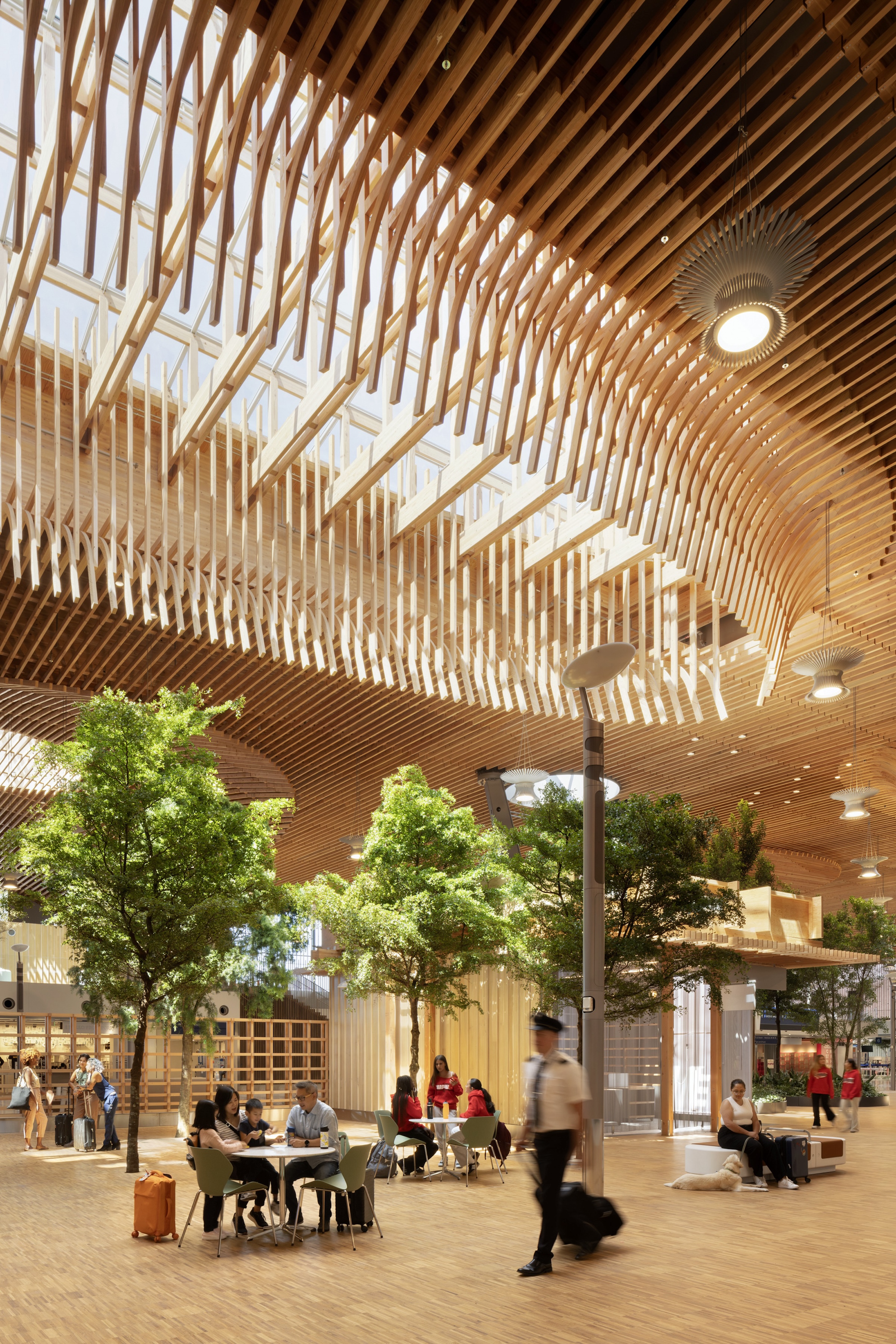 Portland opens $2 billion mass timber expansion and renovation of its international airport   