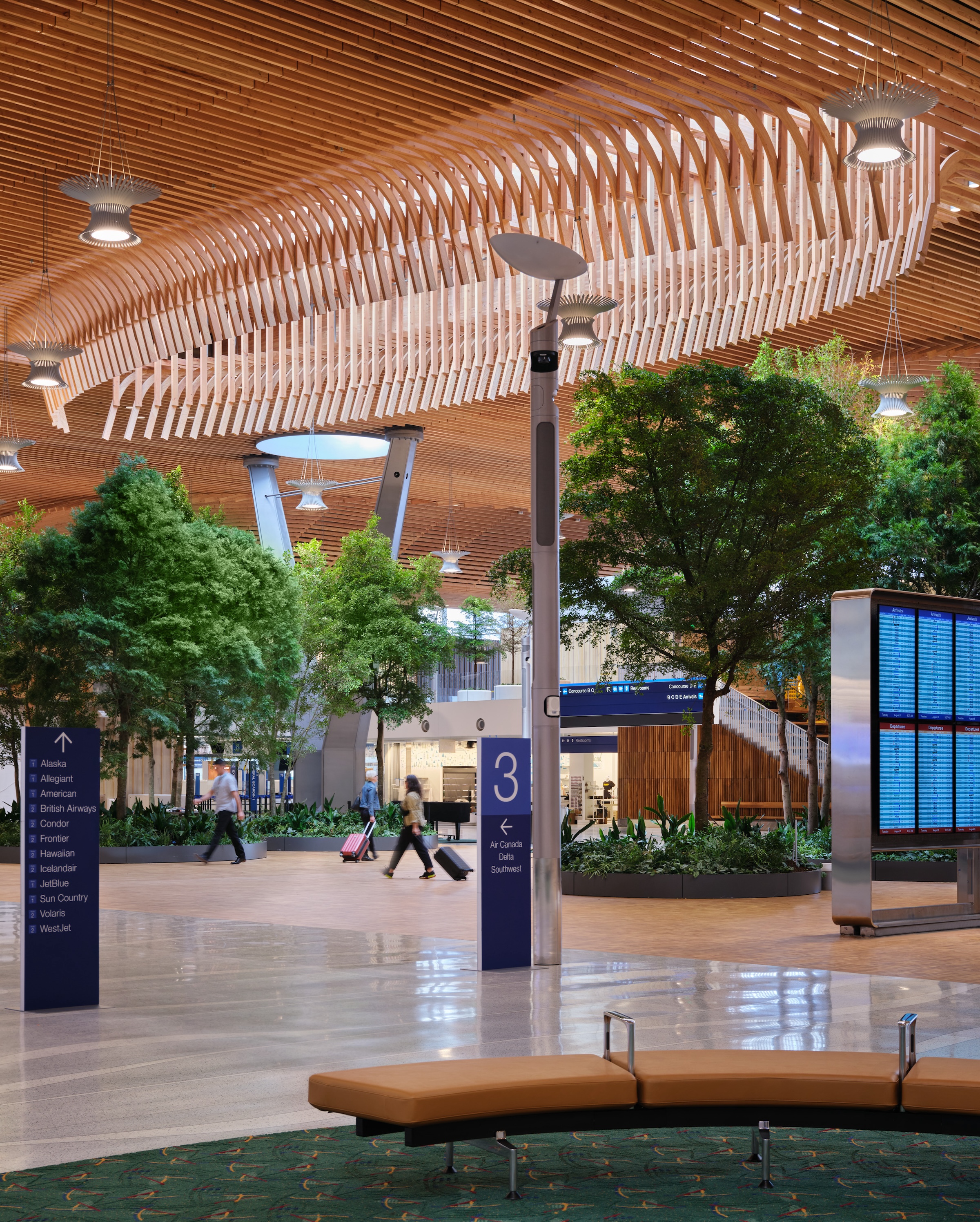 Portland opens $2 billion mass timber expansion and renovation of its international airport   