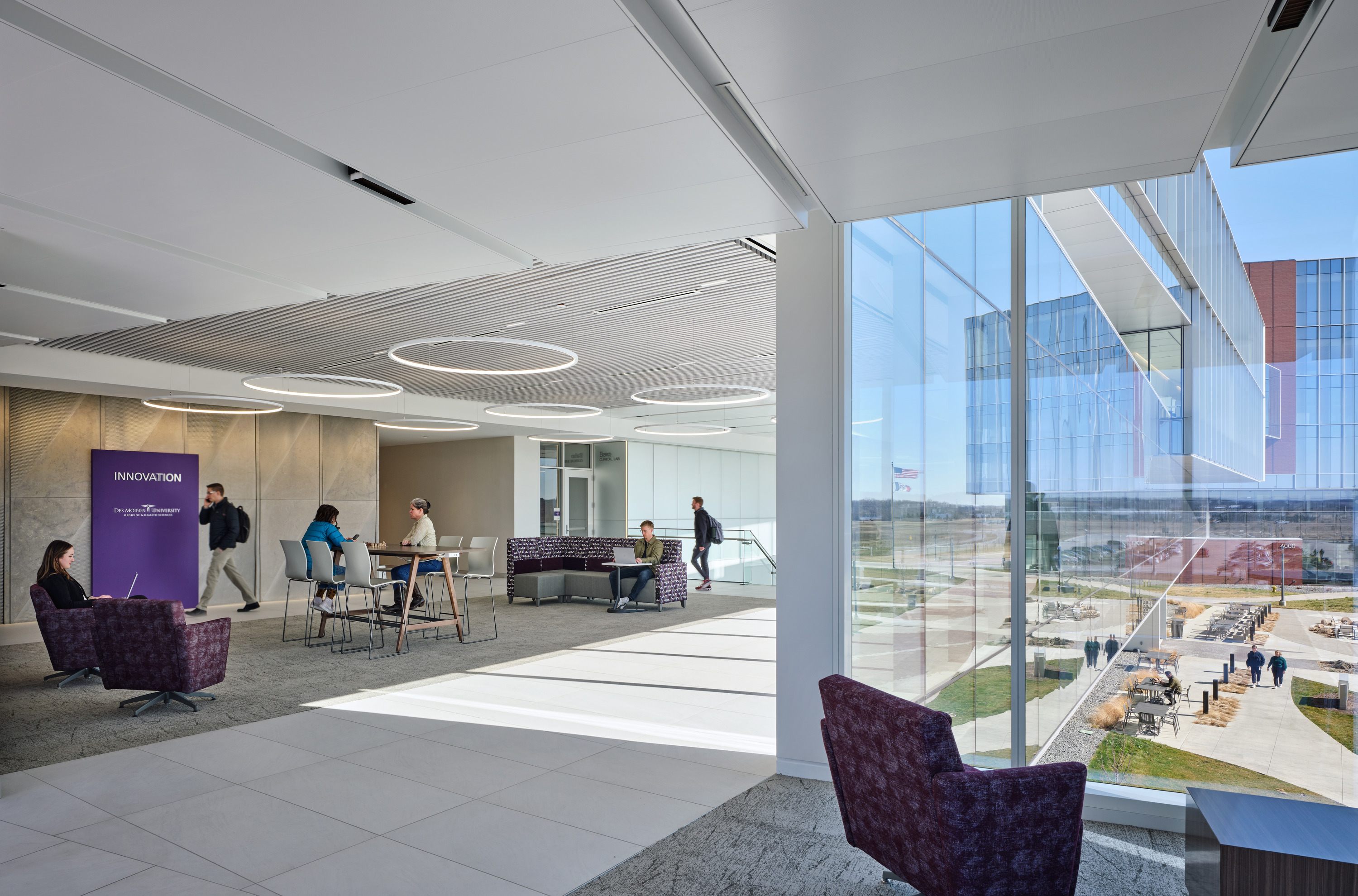 Des Moines University Medicine and Health Sciences opens a new 88-acre campus, Photo: Michael Robinson Photography, courtesy RDG Planning & Design