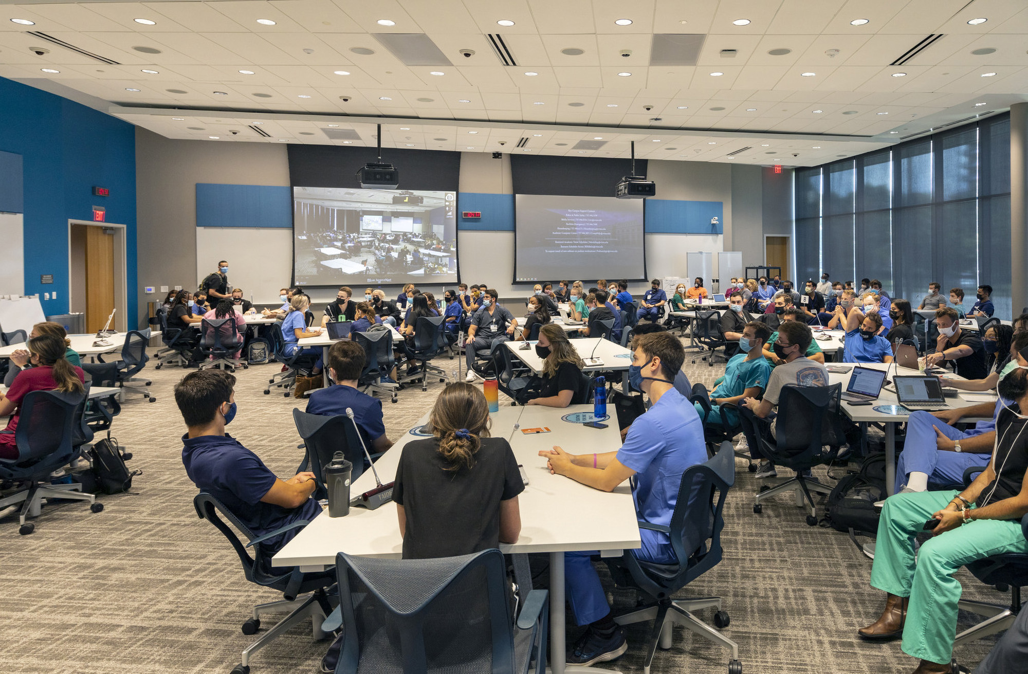 Various health disciplines can learn together in teams at Waitzer Hall in Eastern Virginia Medical Center.