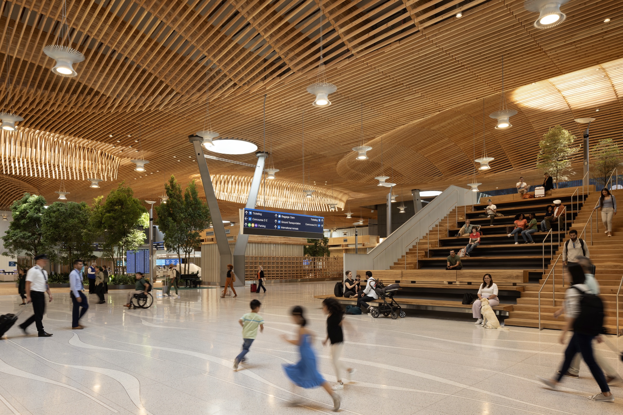 Portland opens $2 billion mass timber expansion and renovation of its international airport. Photo: Ema Peter, courtesy of ZGF