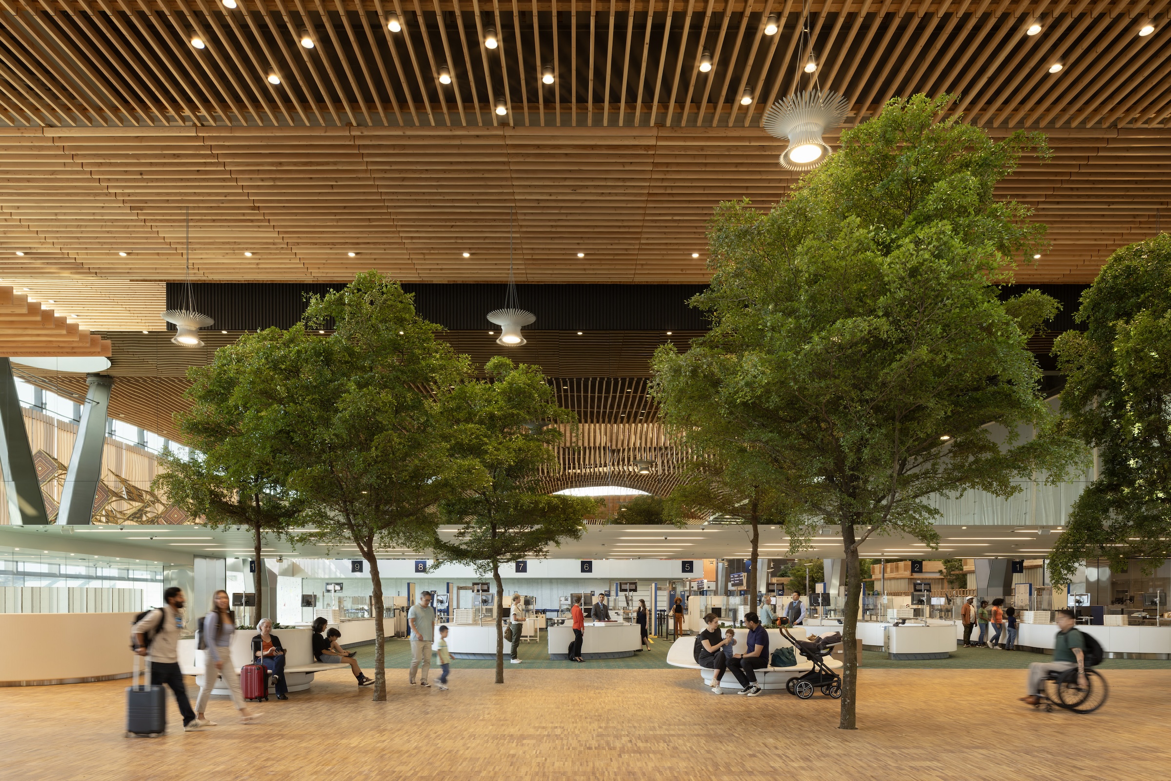 Portland opens $2 billion mass timber expansion and renovation of its international airport   