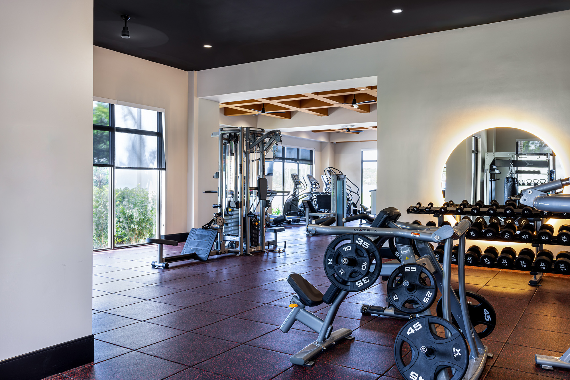 Multifamily exercise room