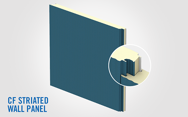 Rendering of Metl-Span Insulated Metal Panel With Detail Shot Of Panel Locking Mechanism