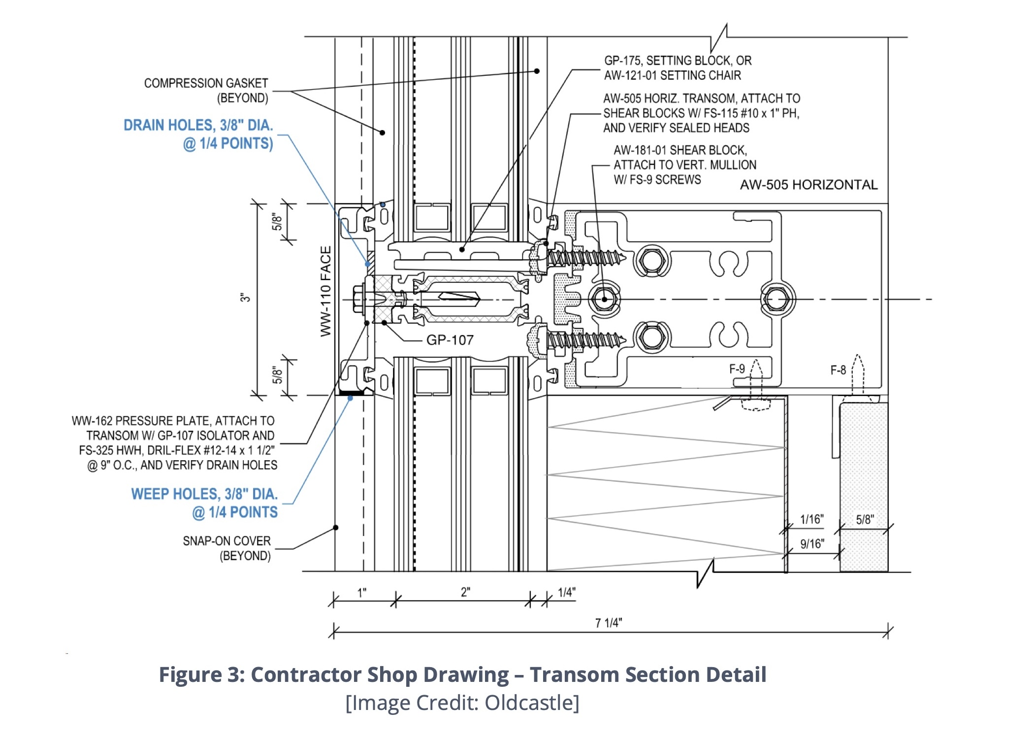 7 steps to investigating curtain wall leaks, Illustration courtesy Oldcastle