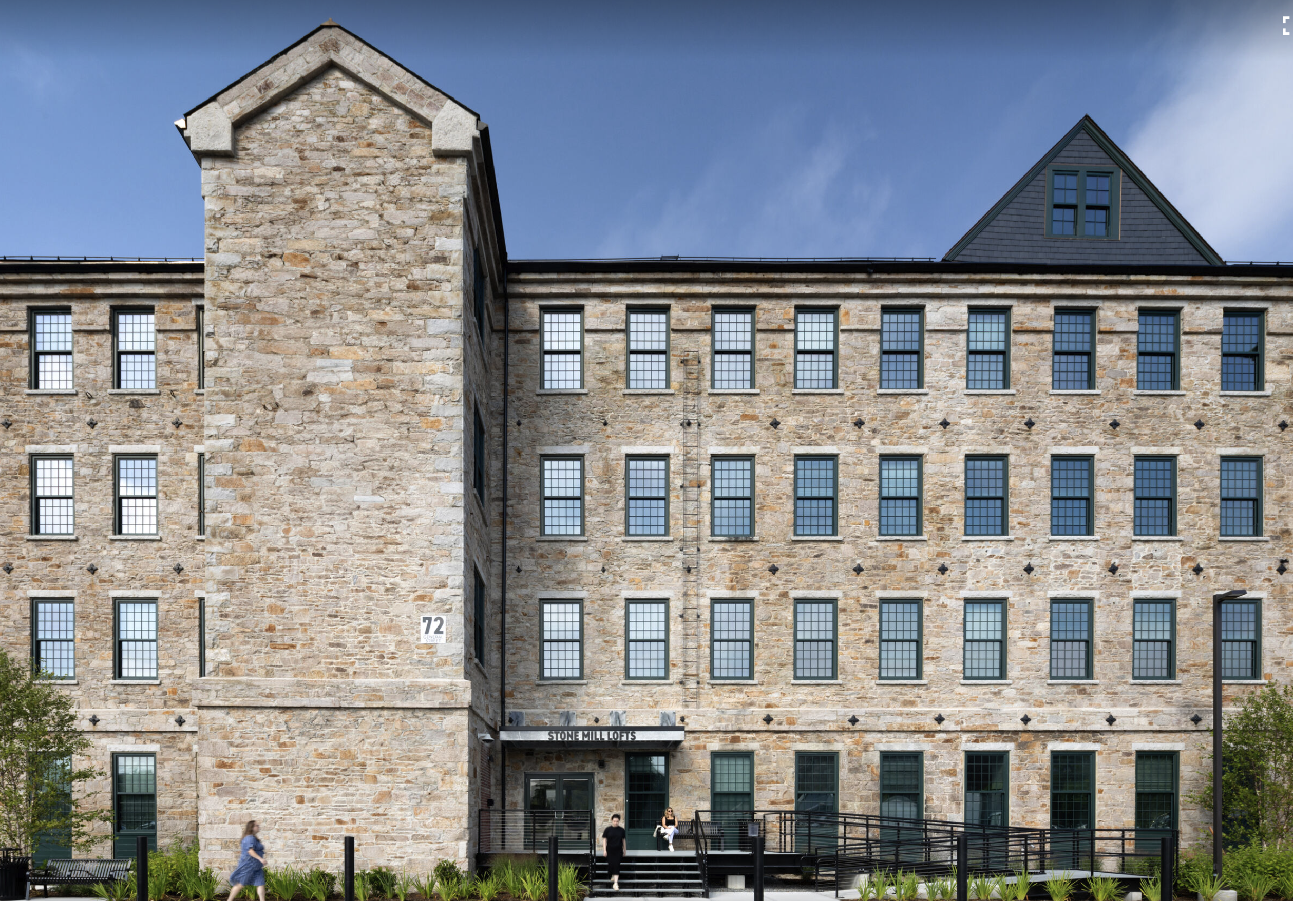 Adaptive reuse project Stone Mill Lofts transforms 1840s-era mill building into rental housing. Photo: The Architectural Team, Inc. (TAT)