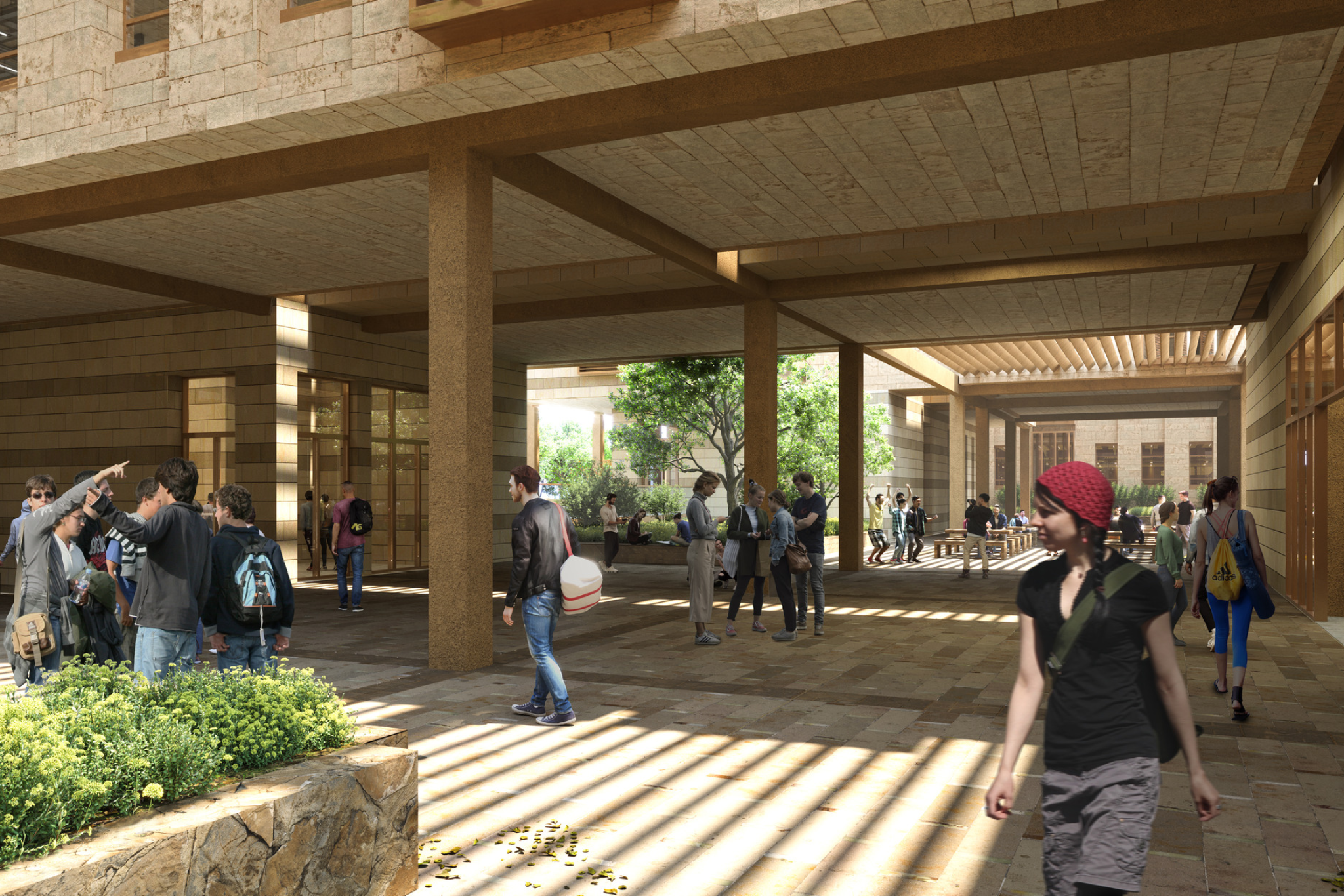 The American University in Cairo launches a 270,000-sf expansion of its campus in New Cairo, Egypt, Rendering courtesy DLR Group