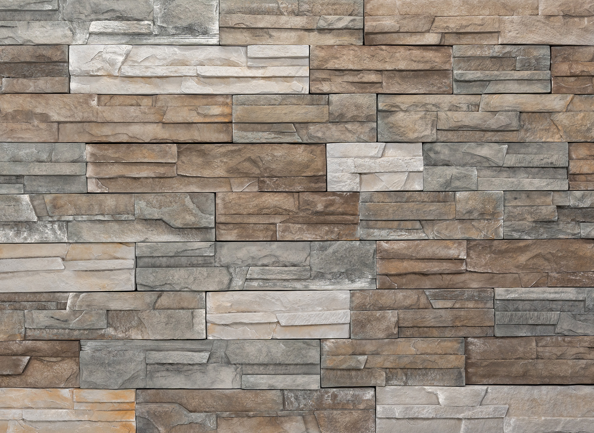 Stone veneer collection building product