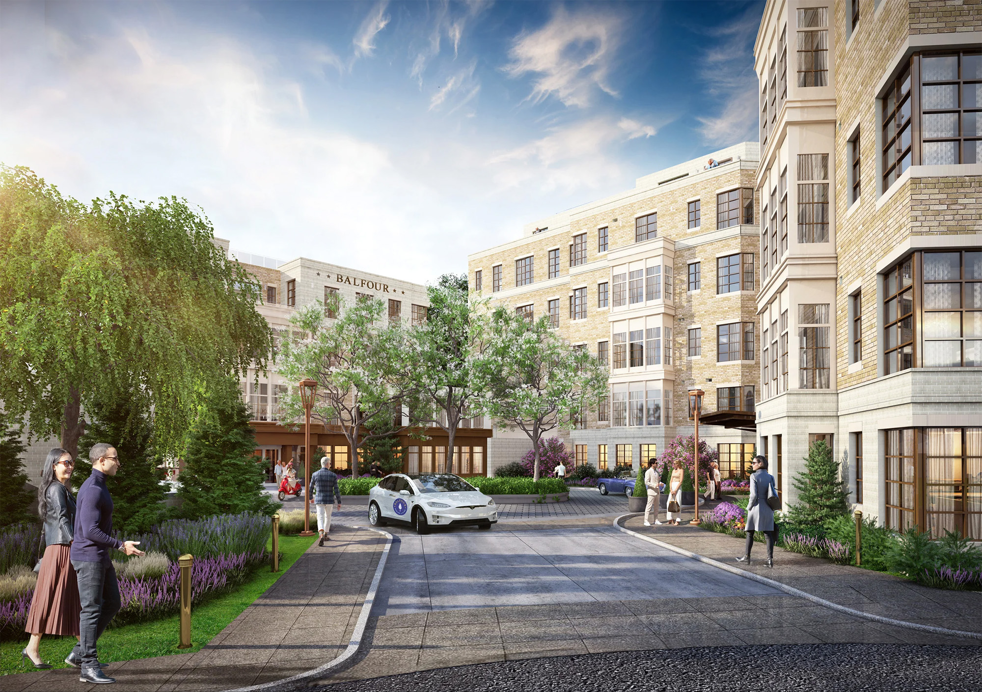 The Fitzgerald, a senior living community, is replacing a former grocery store in Washington, DC’s Palisades neighborhood. Its design draws inspiration from DC’s classic, prewar apartment houses.