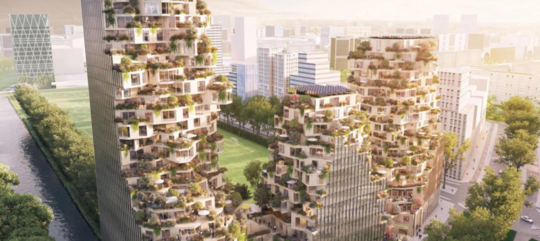 High-rise, green village, vertical, Amsterdam, Zuidas, Netherlands, MVRDV