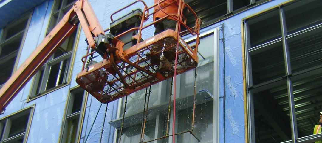 Water infiltration testing of an installed window prior to installation of adjac