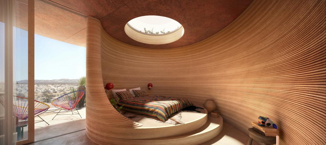 El Cosmico campground hotel, Marfa, Texas. Rendering courtesy ICON and Bjarke Ingels Group