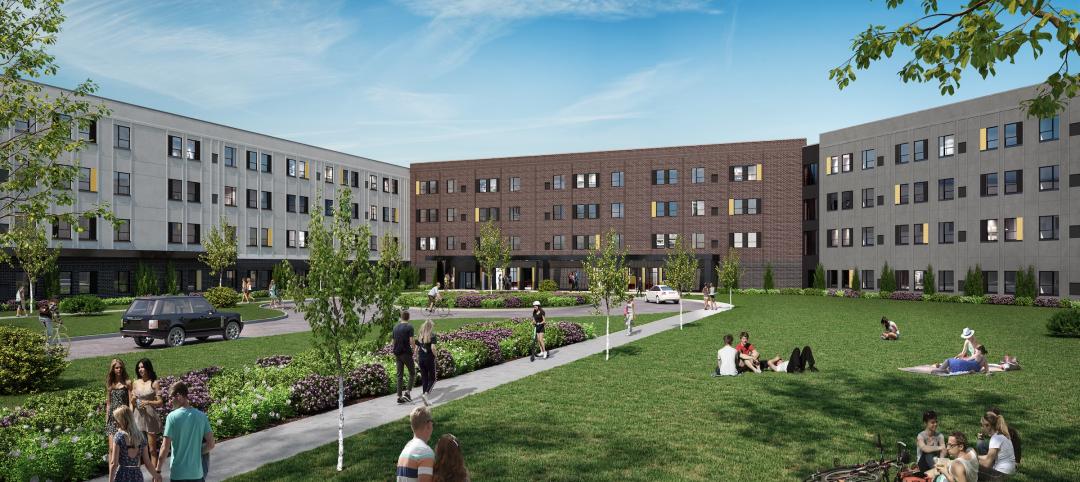 Rendering courtesy Gilbane Development Company, P3 student housing project with 176 units slated for Purdue University Fort Wayne