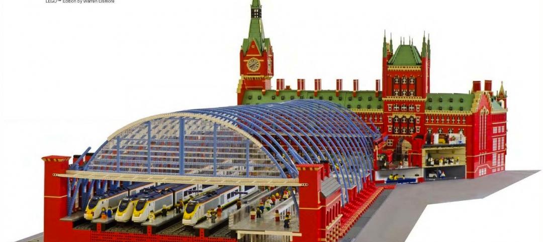 St Pancras International railway station in LEGO Courtesy Warren Elsmore 